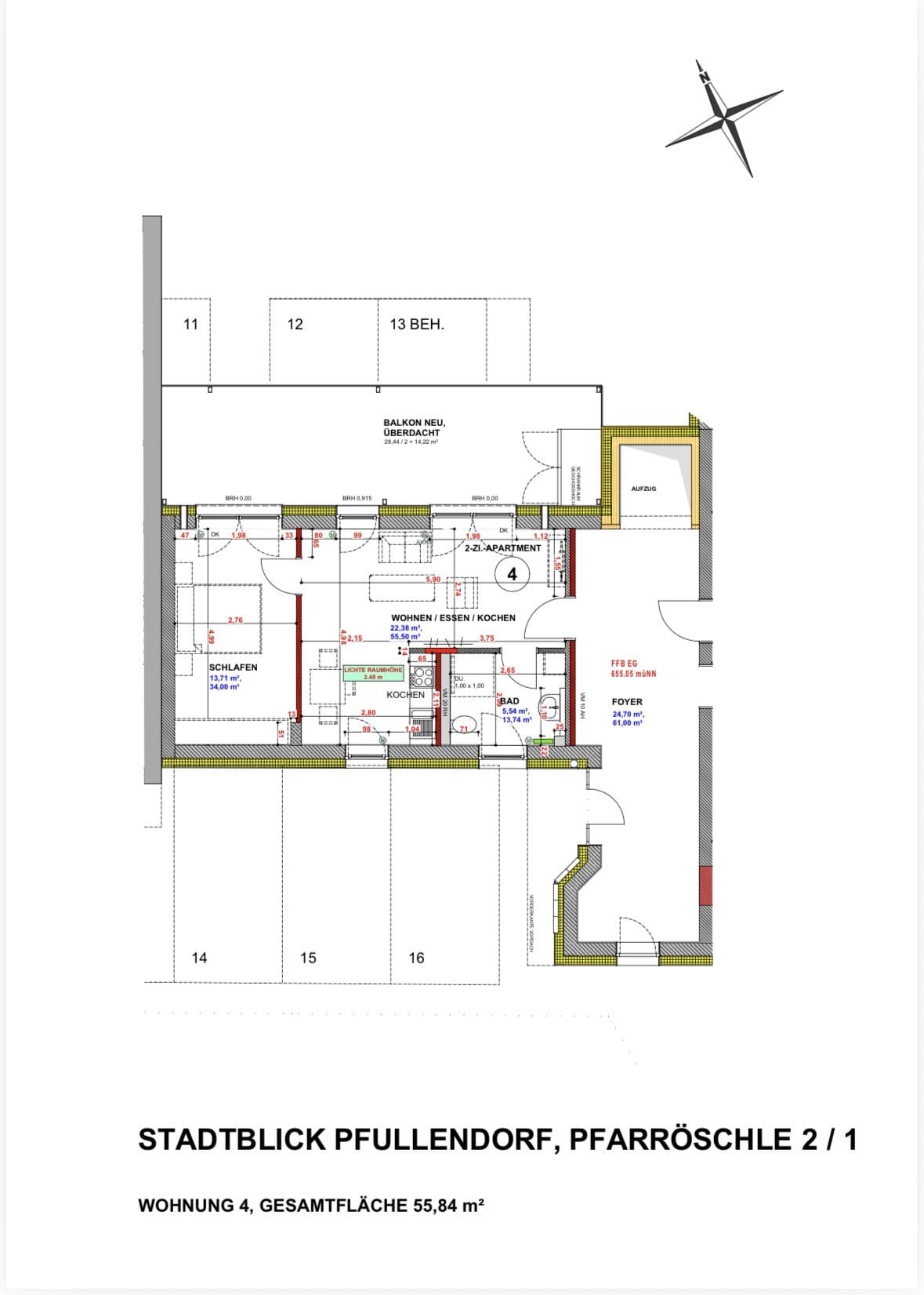 Grundriss Wohnung 4